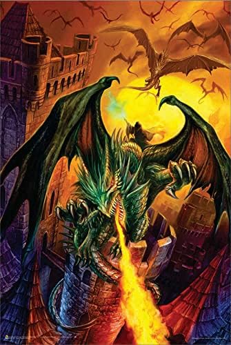 Грофот Velspar By Dragon Chronicles - Не -проток на постер на Blacklight 24 x 36