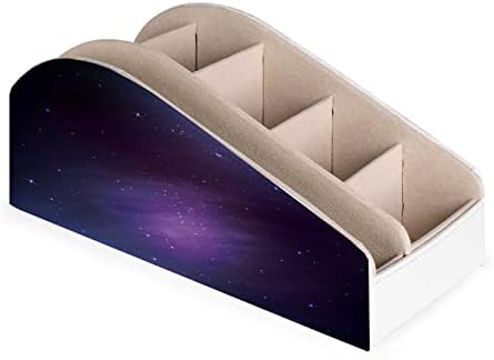 Кутија за складирање на далечински управувач со десктоп Meicke, прекрасна Galaxy Starfield Outer Space Art Далечински држач за биро