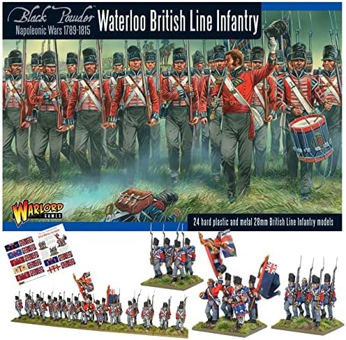 Варгами испорачана војна со црн прав - Наполеонска британска линија пешадија сет, револуционерни војни за таблети војници за
