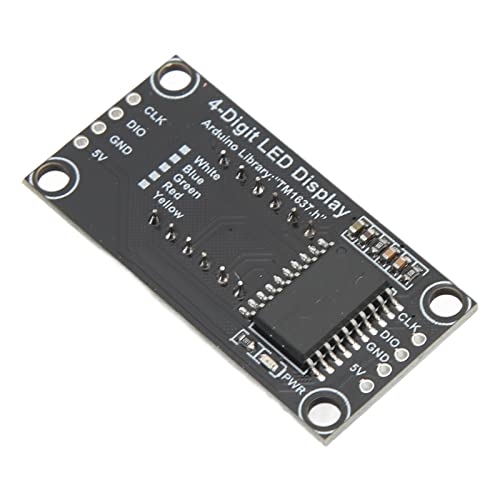 Дигитален модул за прикажување на цевки, лесна инсталација 7 сегмент TM1637 погон чип 0,36in 4 цифрен LED дисплеј додаток за машина