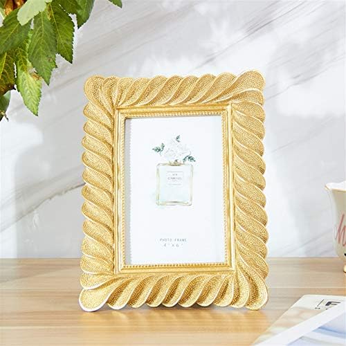 Козомиз злато украсена текстурирана рачно изработена рамка за смола со лежиште за таблети приказ Декоративна стаклена рамка со висока дефиниција
