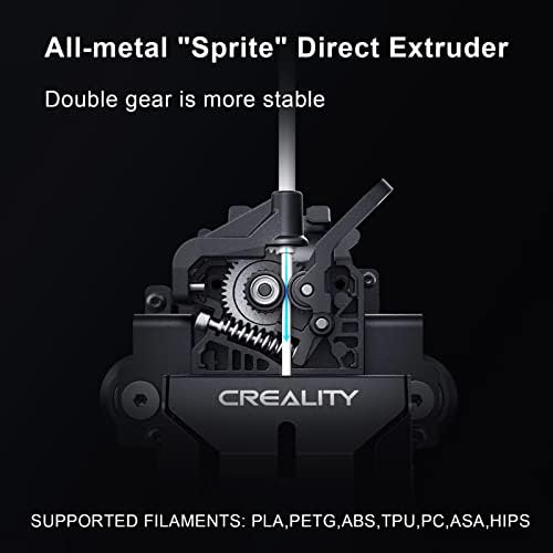 Creality Ender 5 S1 3D печатач, 250 mm/s со голема брзина FDM 3D печатачи со директен екструдер со високи температури од 300 ° C, големина