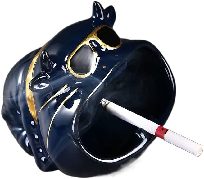 Керамички пепелник насликан златен тренд на симпатична личност 陶瓷 烟灰缸 描金 可爱 个性潮