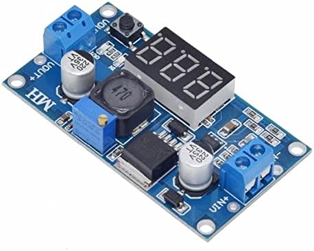 Hiigh Модул за напојување + LED Voltmeter DC-DC прилагодлив чекор-надолу модул за напојување со дигитален дисплеј 1 парчиња