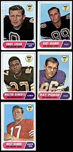 1968 Topps New Orleans Saints Team го постави Newу Орлеанс светци VG/EX светци