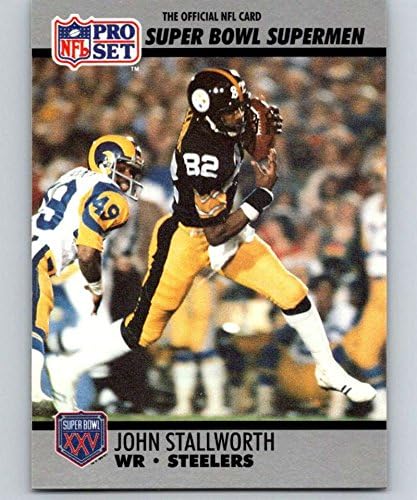 1990 Pro Set NFL Football Super Bowl 16051 John Stallworth Pittsburgh Steelers Официјална трговска картичка на Националната фудбалска