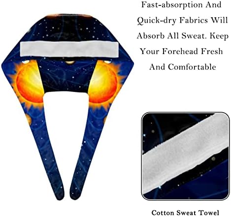Работното капаче за соstвездие со акварел галакси со копчиња и прилагодлива вратоврска за вртење на џемпери за жени