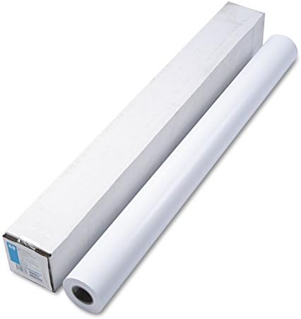 HP Q6581A DesignJet Голем формат Инстант сува полу-сјајна фото-хартија, 42-инчен x 100 стапки, бело