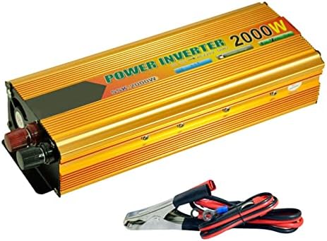 Инвертер за напојување на автомобили 2000W DC 12V до AC 220V Конвертор на напојување на напојување Прегревање на трансформаторот за заштита