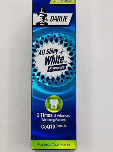 Паста за заби Дарли Сите сјајни бели Врховни освежувачки нане 120G-заштитен штит со висока густина за да се спречи изградбата на дамките
