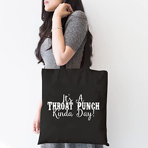 Tsiiuo Women's Women's It gh kind kindday canvas tote торба смешен хумор цитат естетска торба за купување на еднократна употреба