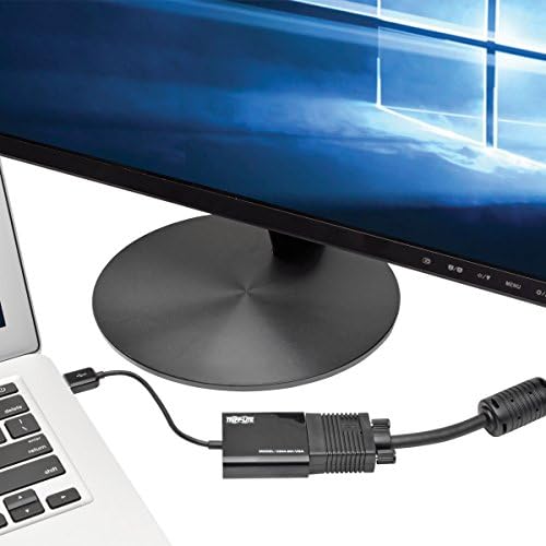 TRIPP Lite USB До VGA Адаптер Мулти Монитор Надворешен Видео Конвертор, Вграден USB Тип - 2.0 Кабел, 1080p @ 60Hz-Windows, Mac &засилувач;