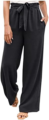 Миашуи лабави фустани панталони за жени деловни обични широки панталони за нозе за жени високи жени работни панталони канцеларија