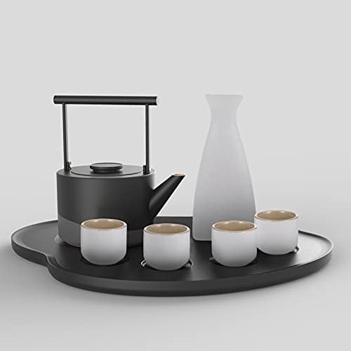 Викаски Саке Поставете стаклена диспензерот за пијалоци 1SET керамички вински чаша јапонски стил чаши керамика саки чаши саксиски садови колкови