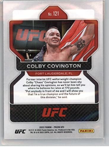 2022 Panini Prizm UFC 121 Colby Covington MMA трговска картичка