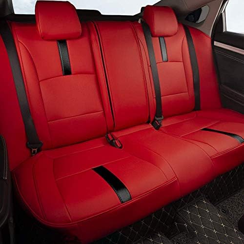 Прилагодени опции за целосни седишта за Carens 2007-2011 7-седишта без конвексен агол кожен автомобил седиште за перница за заштитник црвено-црна