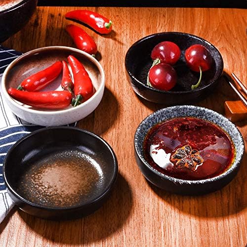Јапонски јапонски ретро сос јадења 4 парчиња, садови за натопување на садови поставени за облекување салата, џем