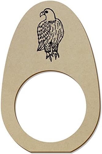 Азиеда 5 x 'Bald Eagle' Дрвена салфетка прстени/држачи