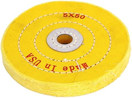 AEXIT 5/8 ARBO-R Абразивни тркала и дискови Дупка 5 Дија 50-тина памук, памук, муслински накит, полирање на тркала, тркала жолто