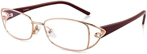 Ричи Женски хд анти-сина светлина лупа очила, 1.56 асферична смола леќи / анти-замор очила за читање