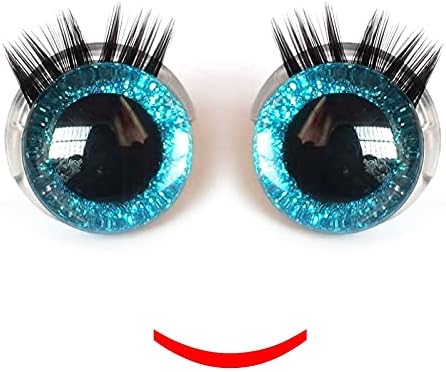 20 парчиња Трепки Зелени Очи На Рака Насликани 20мм Со Трепки Сјајни Очи Пластични За Правење Играчки Очи Кукли Трепки -
