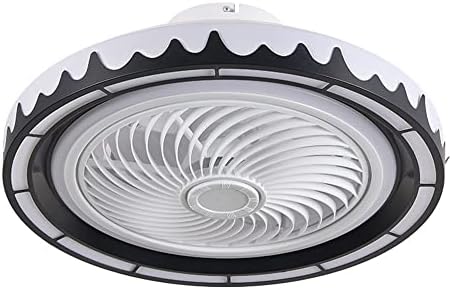 Kmyx нордиска едноставна ламба за домови LED LED невидлива тивка вентилатор таванот светло со низок профил вентилатор паметен