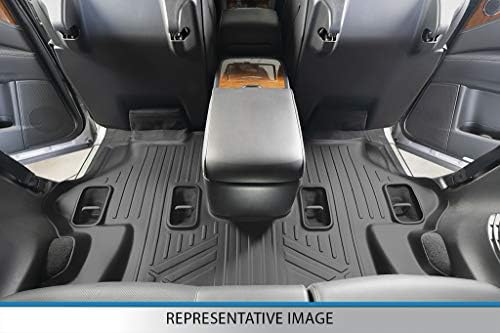 Maxliner Custom Fit Fit Mats 3 Row Постави црно компатибилно со 2013-2020 Toyota Sienna 8 Pathergen Model