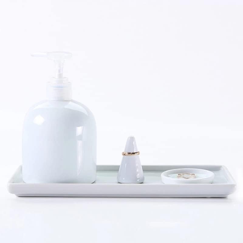 Jeusdf правоаголник порцелански фиоки за чување бања за складирање керамичка база санитарна палета за чување храна
