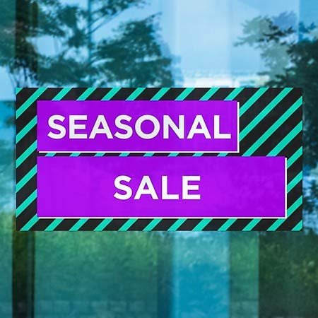 CGSignLab | Сезонска Продажба - Модерен Блок Прицврстување На Прозорецот | 24 x12