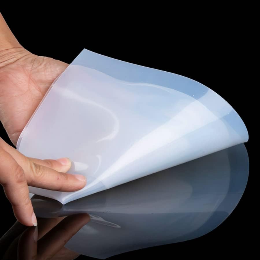500x500mm бела 1/2/3/4/5 mm Силиконски гумен лист проucирна плоча душек со висока температура отпорност гумена подлога