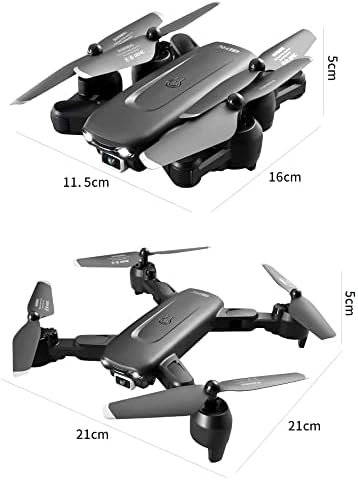 QIYHBVR мини дрон со Camera1080P HD FPV преклопливи беспилотни летала, еден клучен почеток, режим без глава, Hold Hold, 360 флип, дрон за