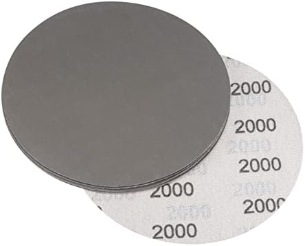 Uxcell 6 инчен пескачки диск 4000 решетки и јамка влажна сув употреблив силиконски карбид Ц-тежина за поддршка на шкурка за орбитален