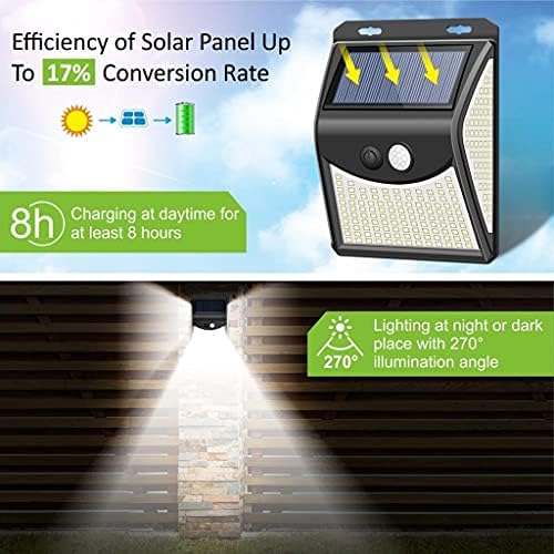 SJYDQ 222 LED соларна светлина на отворено 4 режими Сензор за движење PIR Wallидна светлина водоотпорна соларна ламба соларна моќна светлина