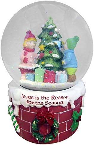 „Исус е причината за сезоната“ Божиќен празник Снежен глобус