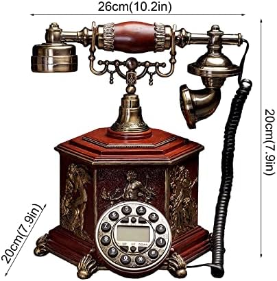 Телефонски фиксни телефони на Абаипј, телефон за гроздобер десктоп телефон со екранот на лична карта за повик за дома/хотел/канцеларија