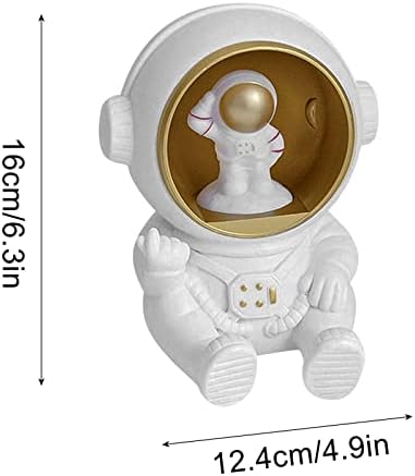 Безжичен звучник со Bluetooth, светлечки портпарол на месечината-астронаут, креативна роденденска подарок за украсување TF & FM XR0