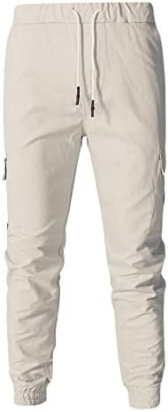 Jorasa Mens Cargo Pants плус големина тенок џемпери за џемпери еластична половината работа панталони на отворено пешачење панталони