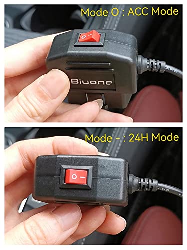 `+ 2 Пакет obd Кабел За Напојување, Мини USB Порта OBD2 Кабел За Напојување За Цртичка Камера 24 Часа Надзор/Acc Режим Со Копче