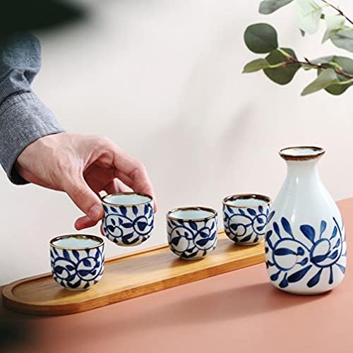 Подарок за подароци од хемотон стакло за пиење сет јапонски ради постави керамички чаши за традиционални чаши за вино охоко чаши топло саки