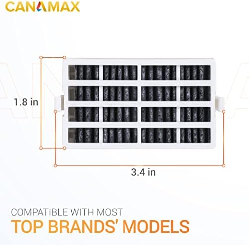 Canamax Premium W10311524 Филтер за воздух за фрижидер - Компатибилен со For Whirlpool & KitchenAid Фрижидер - Заменува Air1, W10315189, W10335147