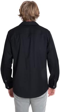 Волна облека машка мерино волна од јакна од кошула од кошула - здолниште за дишење анти -ОДОР