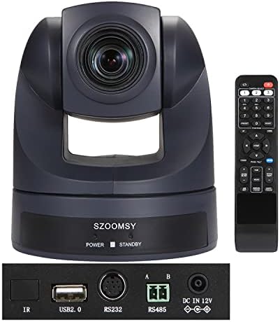 SZOOMSY PTZ Камера 20x Оптички Зум Видео Конференциска Камера USB HD 1080p Веб Камера За Собен Систем Деловен Состанок Црковно Обожавање