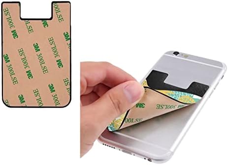 Gagaduck ананас лепило Телефонски мобилен телефон стап на картички за ракав на ракав, држач за лична карта, компатибилен со повеќето