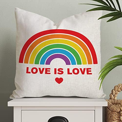 Loveубовта е loveубов, фрлање перница за покривање на перници за вineубените, лезбејска геј гордост, пансексуална трансродова перница, прекривка на плоштад декорт -перн?