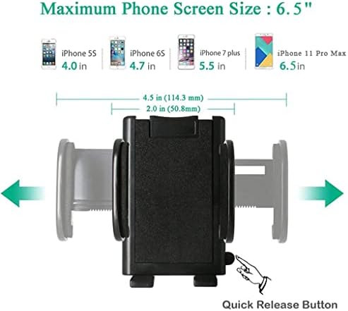 CZDYUF флексибилни прилагодливи држачи за телефони со автомобили мобилни телефони стојат долга рака на шофершајбната на таблата на таблата на