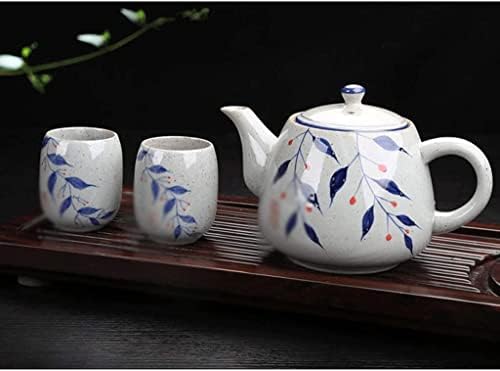Современи Чајници Ретро Носталгичен Дизајн Рачно Насликани Сини И Бели Порцелански Керамички Рачки Чајник Чај Чајници