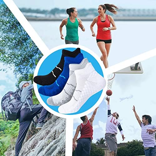 Тенола 4 пара женски глужд Атлетски чорапи со ниско сечење перниче за дишење што не се лизгаат спортови чорапи