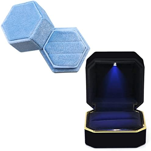 Gbyan Ring Box Box Display Подарок кутија за предлог, ангажман, свадба