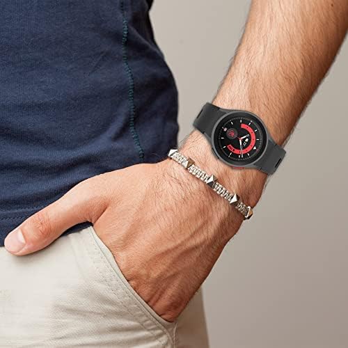 ZPJPPLX Galaxy Watch 5 40mm 44mm Бендови, Без Јаз Меки Силиконски Спортски Ремени Нараквици Компатибилни Со Samasung Galaxy Watch