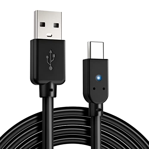 Врска за наплата на NYKO - Кабел за полнење USB -C за PlayStation 5 со индикатор за LED полнење